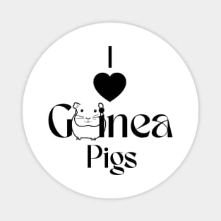 I Love Guinea Pigs Magnet